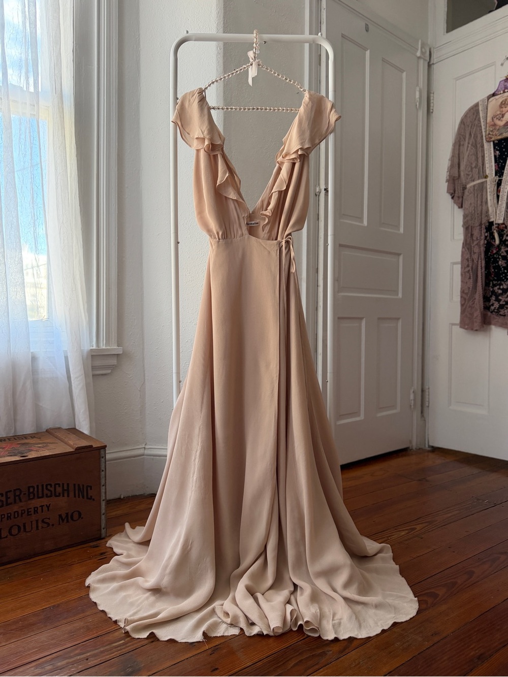 Reformation The Peppermint Dress *flaw